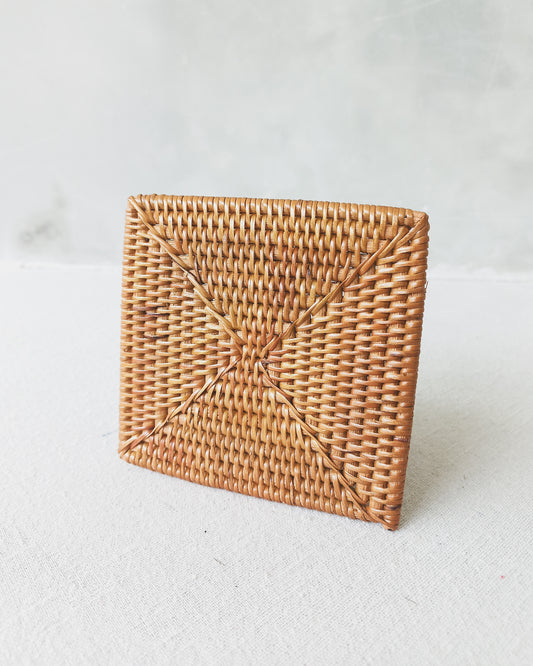 NATURAL SQUARE ATE INDIVIDUAL COSTER
