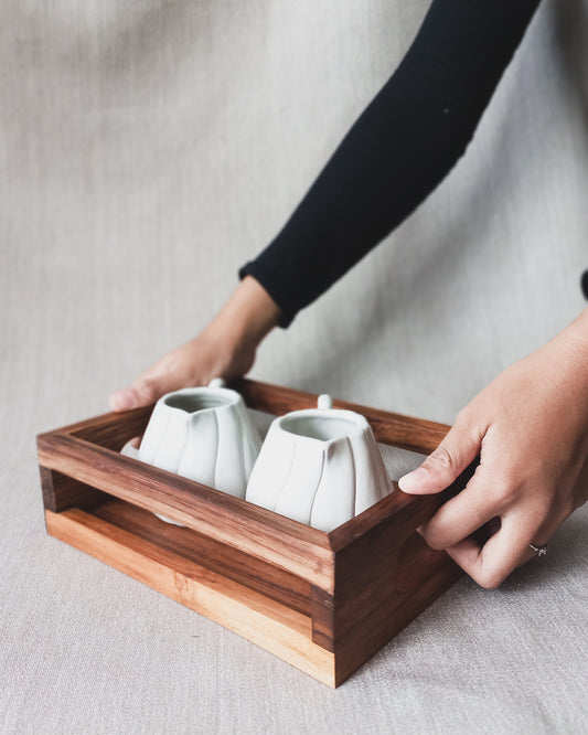 Fredhelligh Rectangular Teak Tray