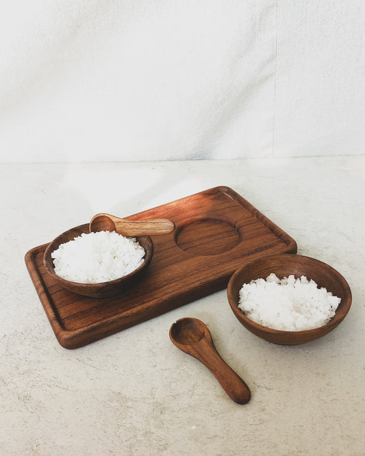 Era Kayu Wooden Condiment Set
