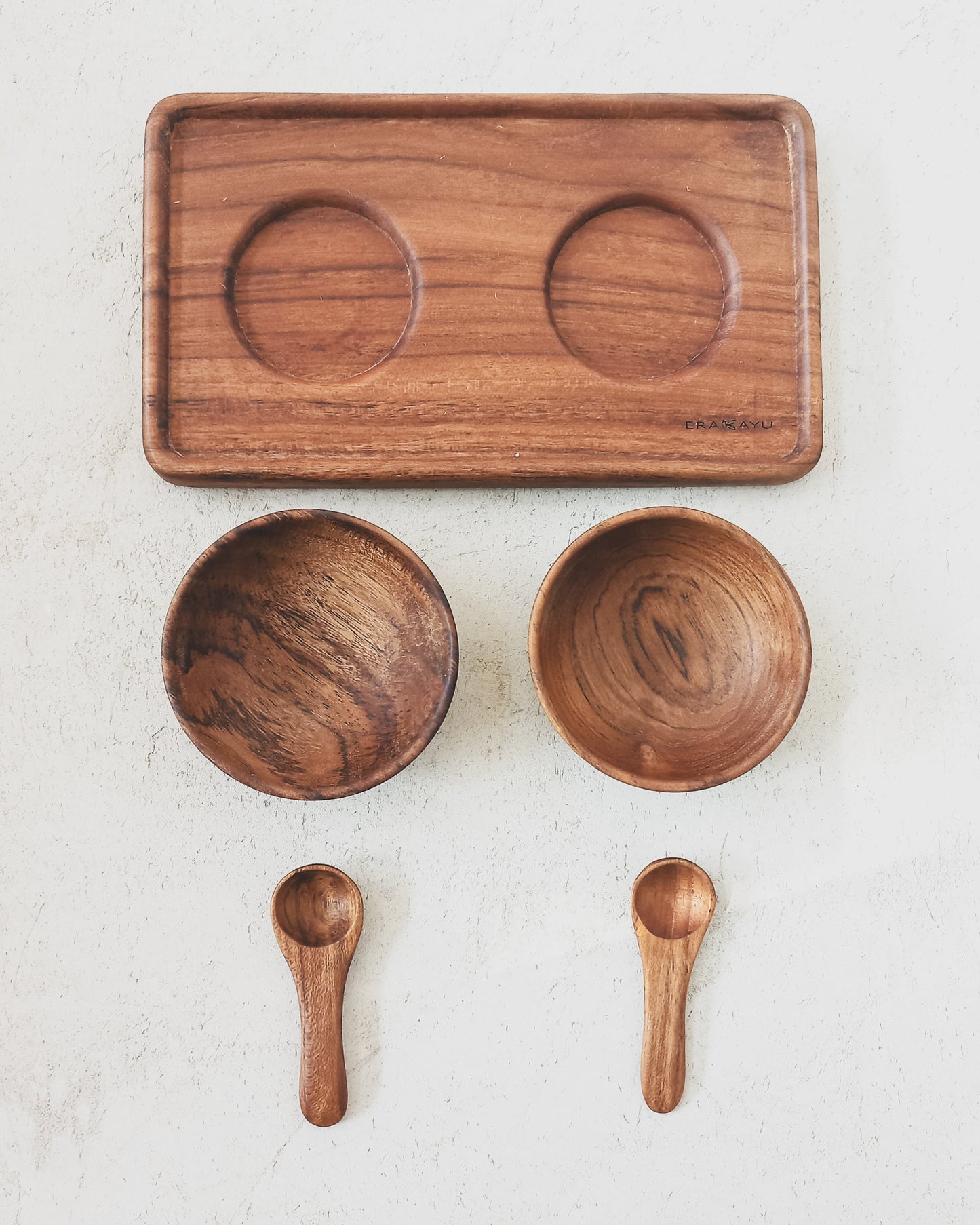Era Kayu Wooden Condiment Set