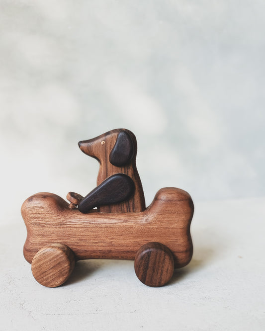 Mr. Pickle On Wheels Wooden Toy