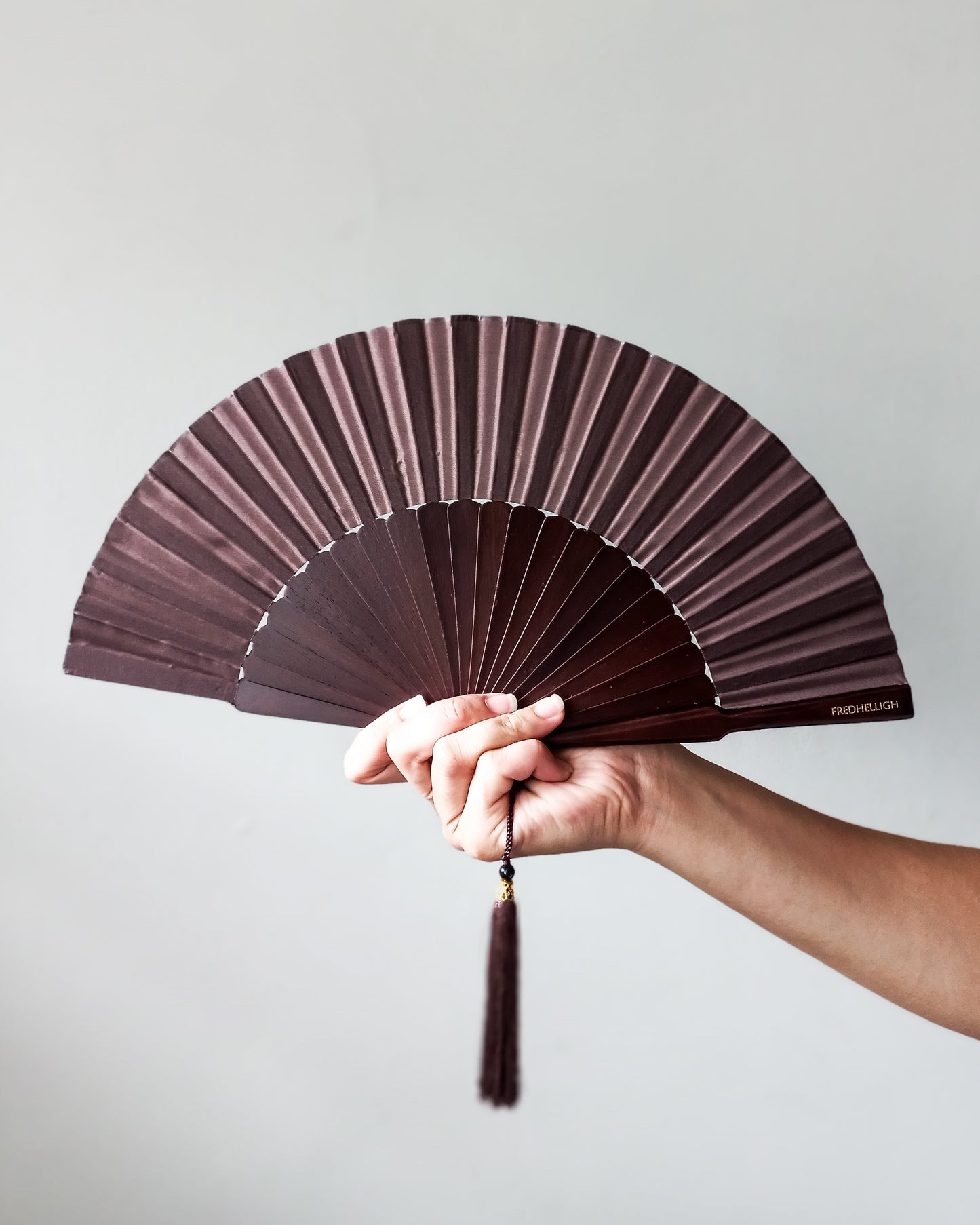 FH WOODEN FOLDING HAND FAN