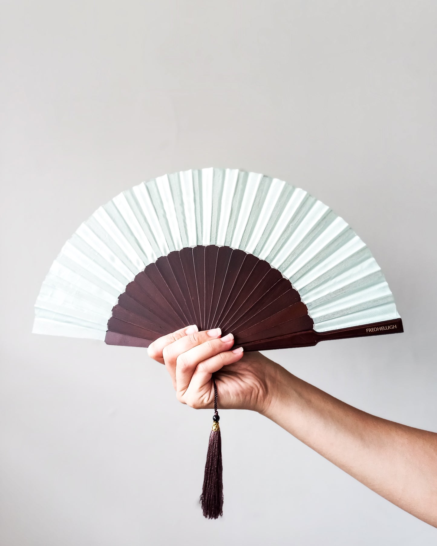 FH WOODEN FOLDING HAND FAN