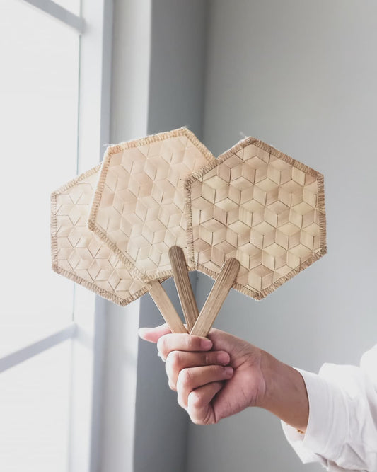Hexa Lontar Hand Fan
