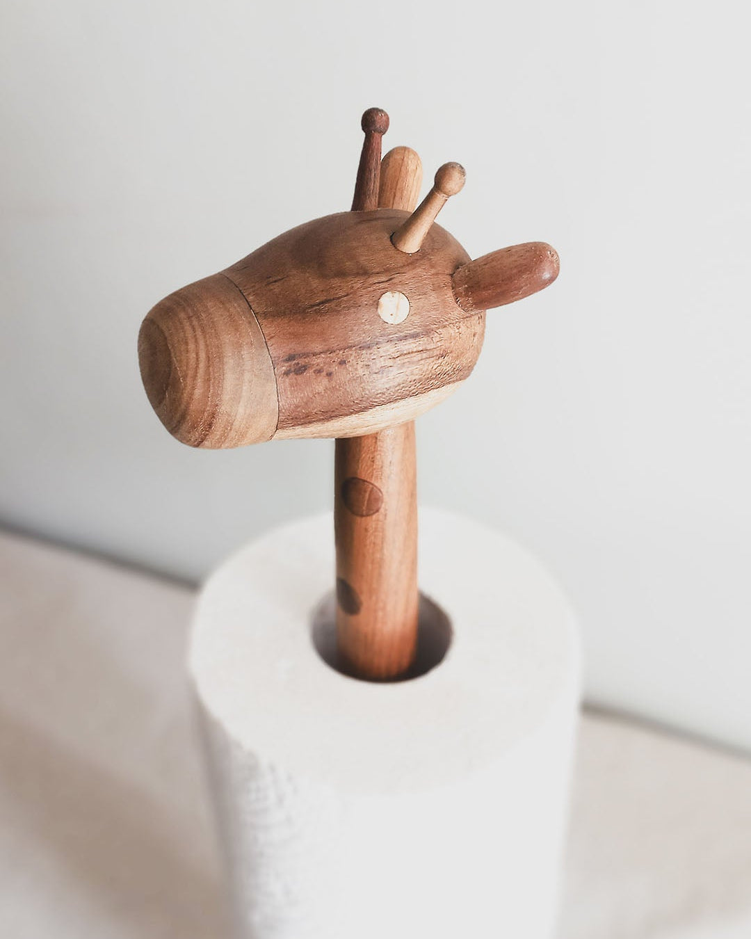 Gigi Wooden Paper Towel Holder