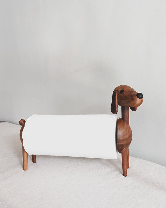 Oscar Wooden Paper Towel Holder