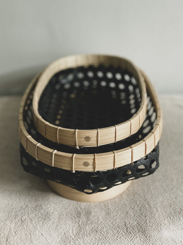 Soka Oval Bamboo Baskets